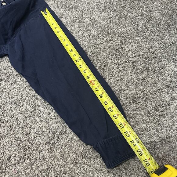 Y2K Vintage Carhartt Work Shirt Mens Size 2XL Tall Dark Blue Chore Button Down - Picture 6 of 7